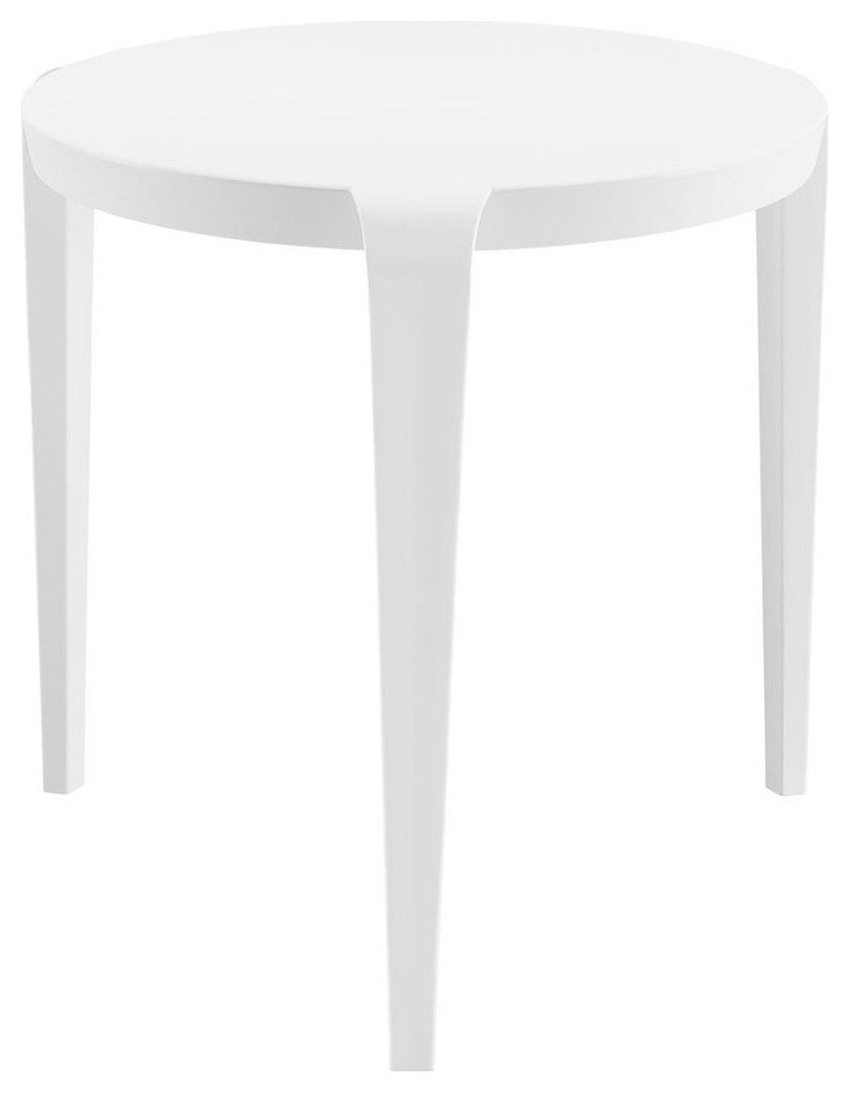 Spin Side Table, White