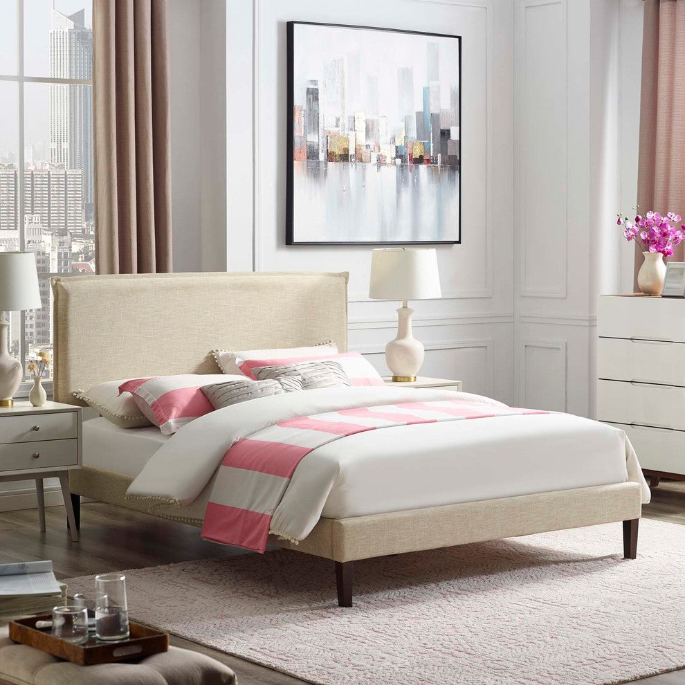 Amaris Full Platform Bed with Squared Tapered Legs