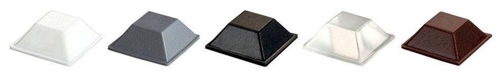 Square Adhesive Cabinet & Furniture Rubber Pads-BS19 .810"x.300"-98pcs, Clear