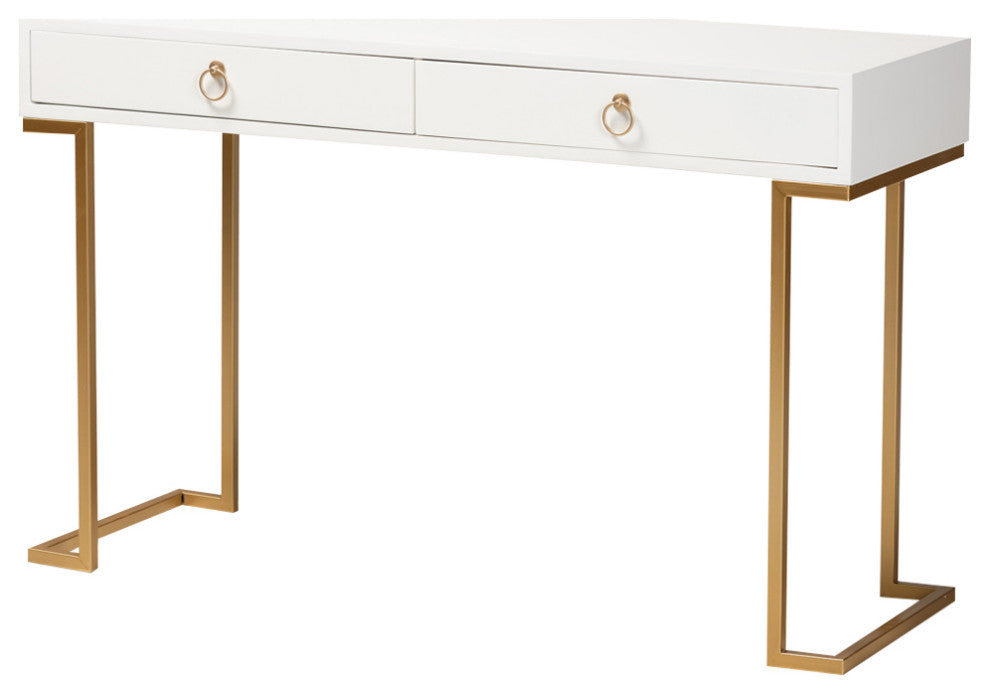 Nadene Contemporary Console Table, White