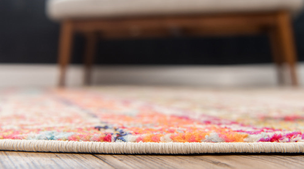 Unique Loom Multicolored Yosemite Sedona 3' 3 x 3' 3 Round Rug