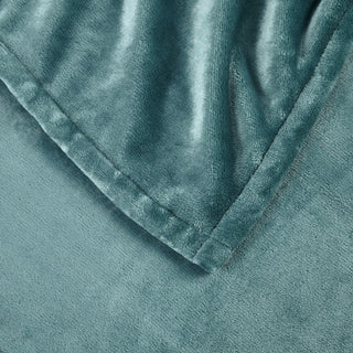 Serta Plush Heated Blanket, Teal