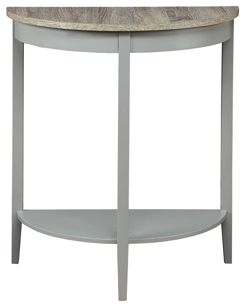 ACME Justino Console Table, Gray Oak and Gray