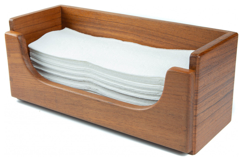 Traditional Solid Teak Guest Paper Towel Holder