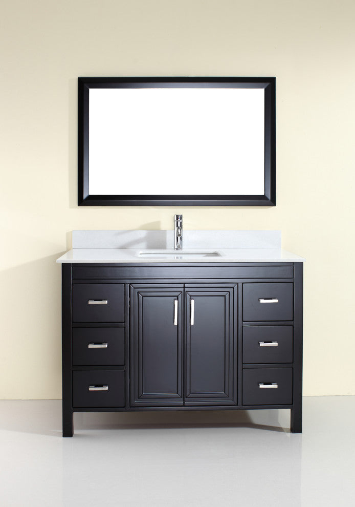 Nuvoiche 48" Vanity Set in Espresso