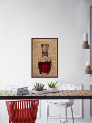 "Rose Wine" Framed Painting Print, 16"x24"
