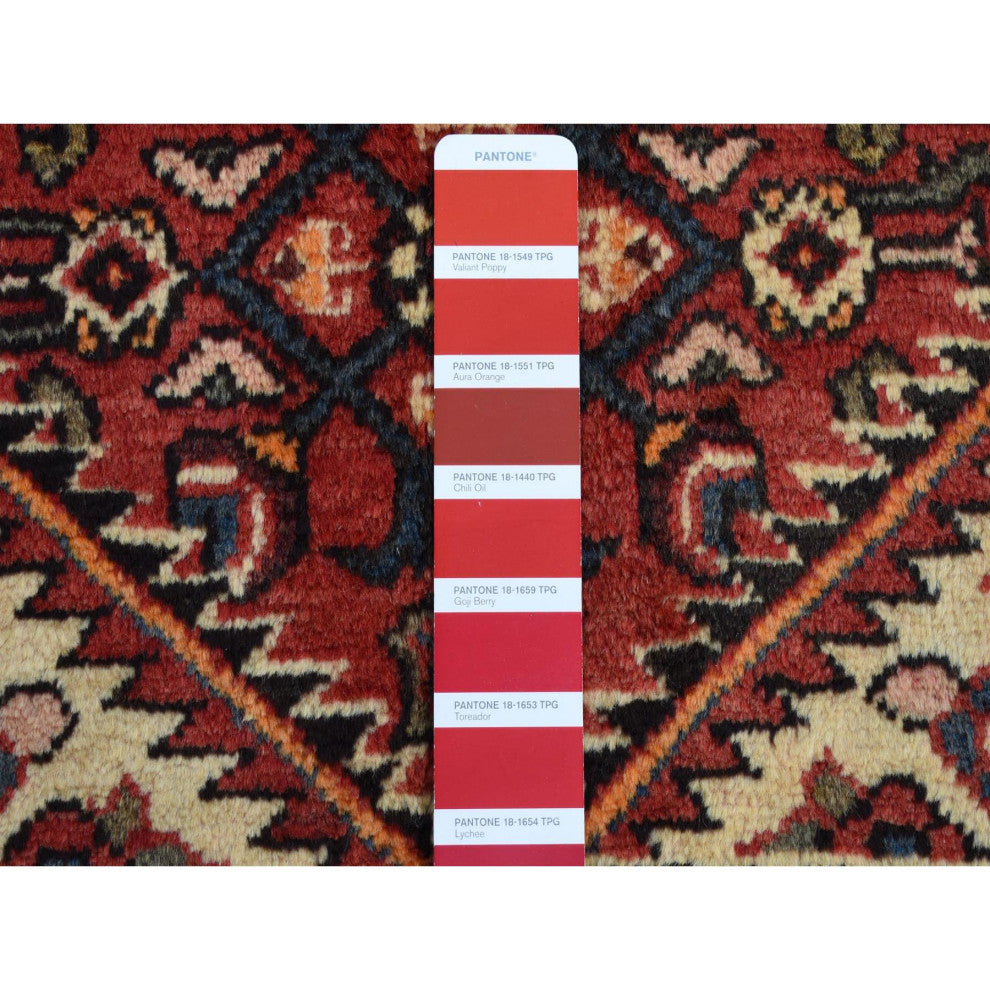 Red New Persian Bakhtiari Pure Wool Hand Knotted Runner Rug 5'3" x 11'