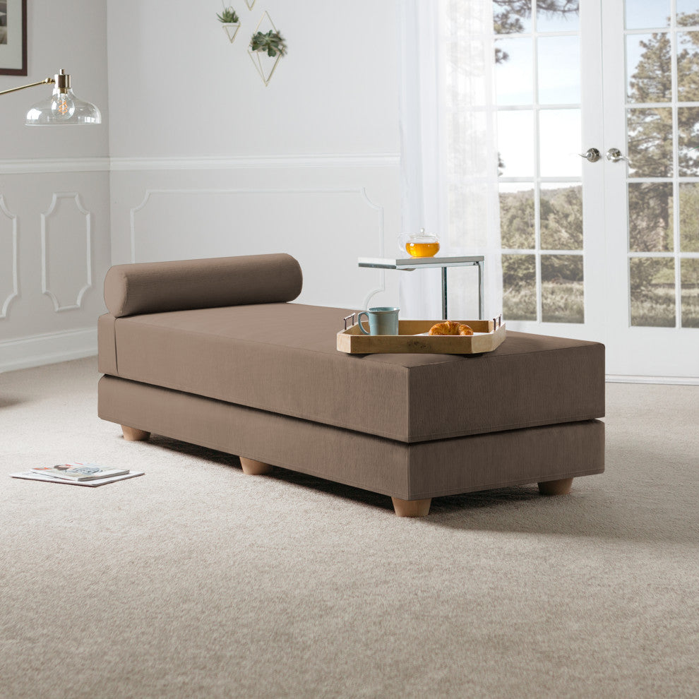 Alon Daybed Queen Size Convertible Sleeper, Coffee