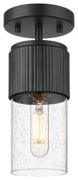 Innovations Bolivar 1 5" Flush Mount Matte Black