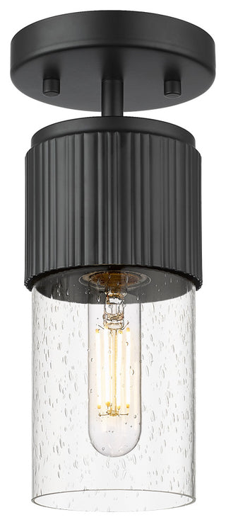 Innovations Bolivar 1 5" Flush Mount Matte Black