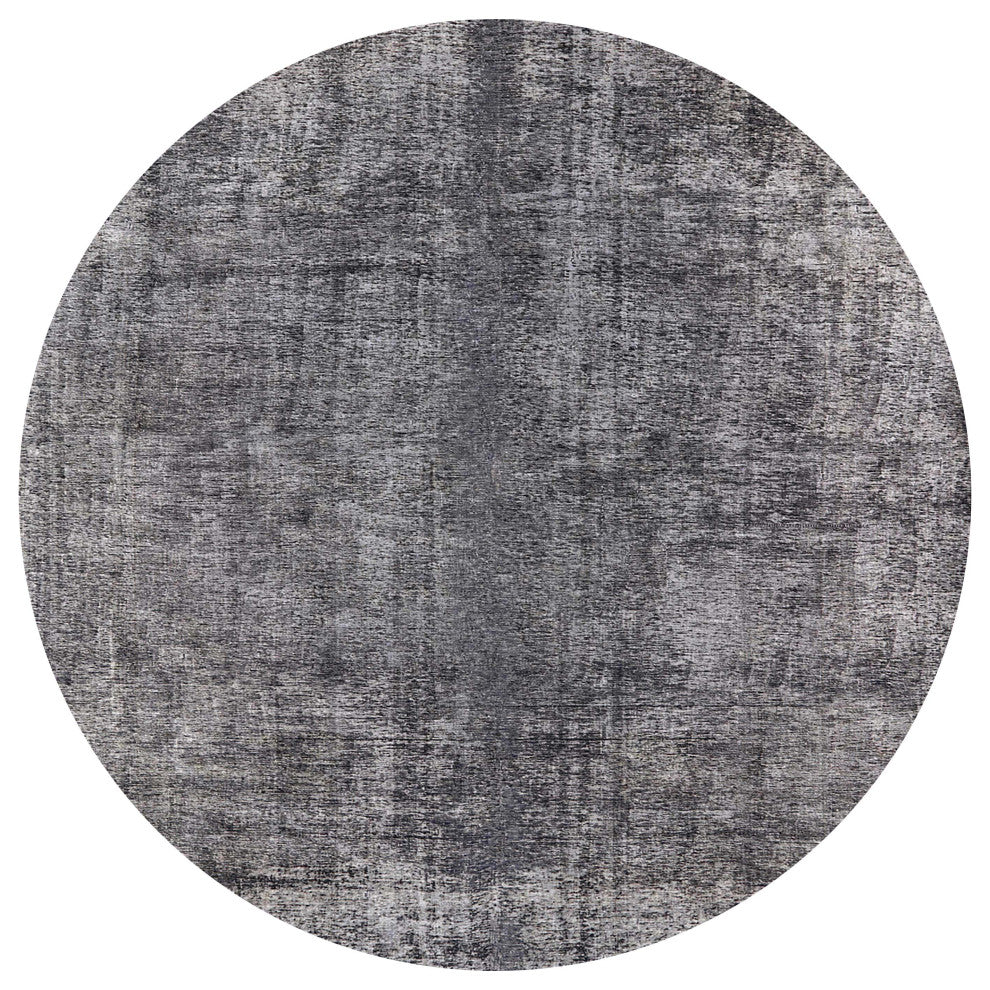 Ahgly Company Indoor Round Mid-Century Modern Area Rugs, 3' Round