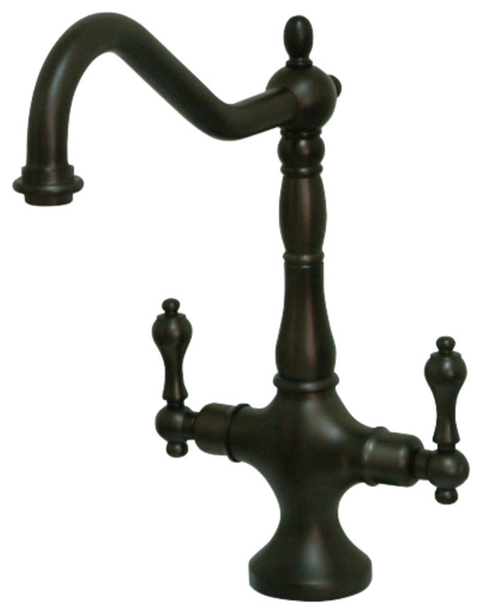 Kingston Brass 2-Handle Kitchen Faucet, Oil Rubbed Bronze