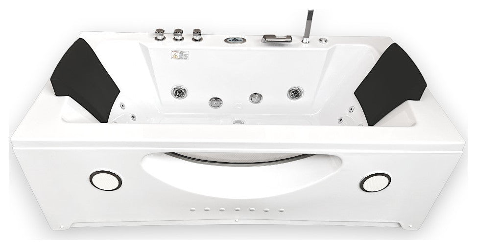 Whirlpool Bathtub 71"x36" Hot Tub Double Pump With Heater, Harmony