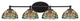 Capri 4-Light Bath Bar, Matte Black/Kaleidoscope Art