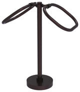 Two Ring Oval Guest Towel Holder, Antique Bronze