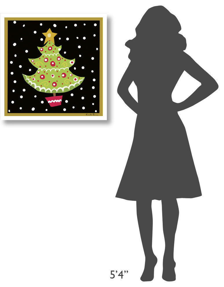 "The Night Before Christmas IV" Digital Paper Print by Farida Zaman, 26"x26"