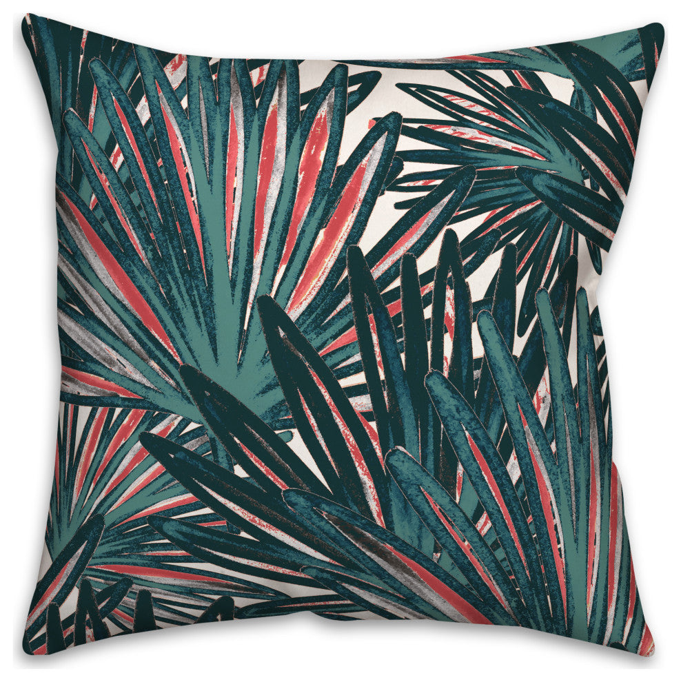 Tropical Leaves 18x18 Indoor / Outdoor Pillow