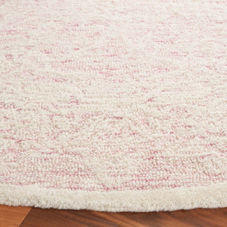Safavieh Couture Ebony Collection EBN102 Rug, Pink/Ivory, 6' Round