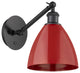 Innovations 317-1W-BK-MBD-75-RD-LED 1-Light Sconce, Matte Black