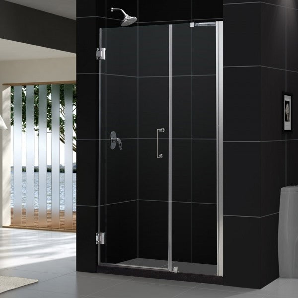 Dreamline Unidoor Min 53" To Max 54" Frameless Hinged Shower Door