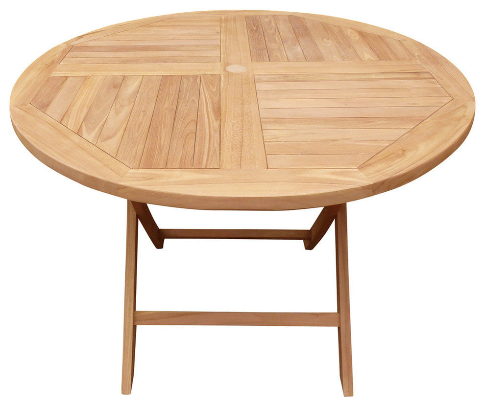 Seven Seas Teak Outdoor Patio Folding Table