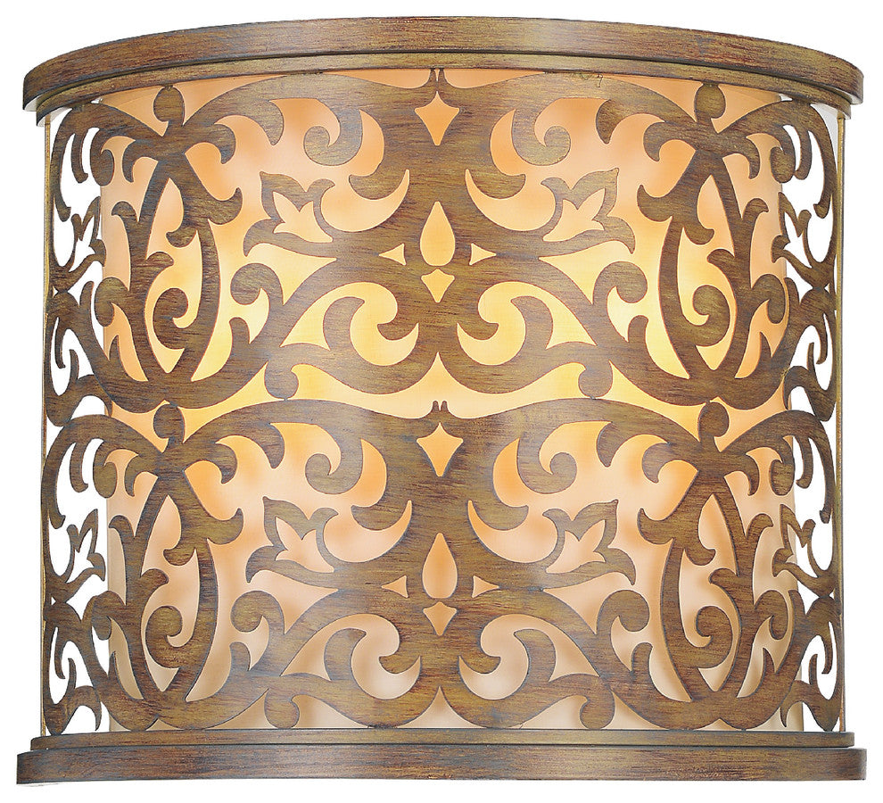 Nicole 2 Light Wall Sconce With Brushed Chocolate Finish