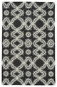 Weave & Wander Briona Rug, Black, 5'x8'