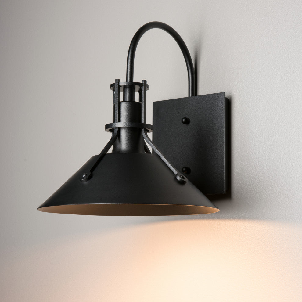 Henry Small Dark Sky Friendly Outdoor Sconce, Coastal Black Finish