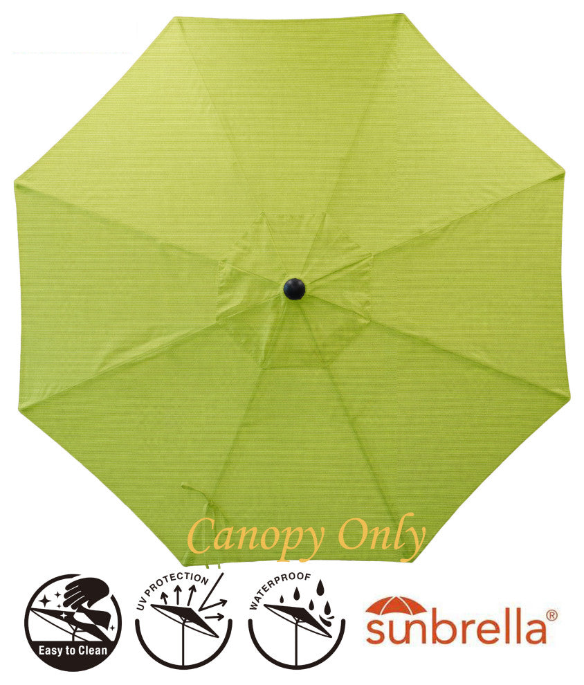 9' Round Universal Sunbrella Replacement Canopy, Macaw