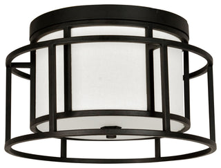 Brian Patrick Flynn - Hulton 2 Light Matte Black Hulton Ceiling Mount