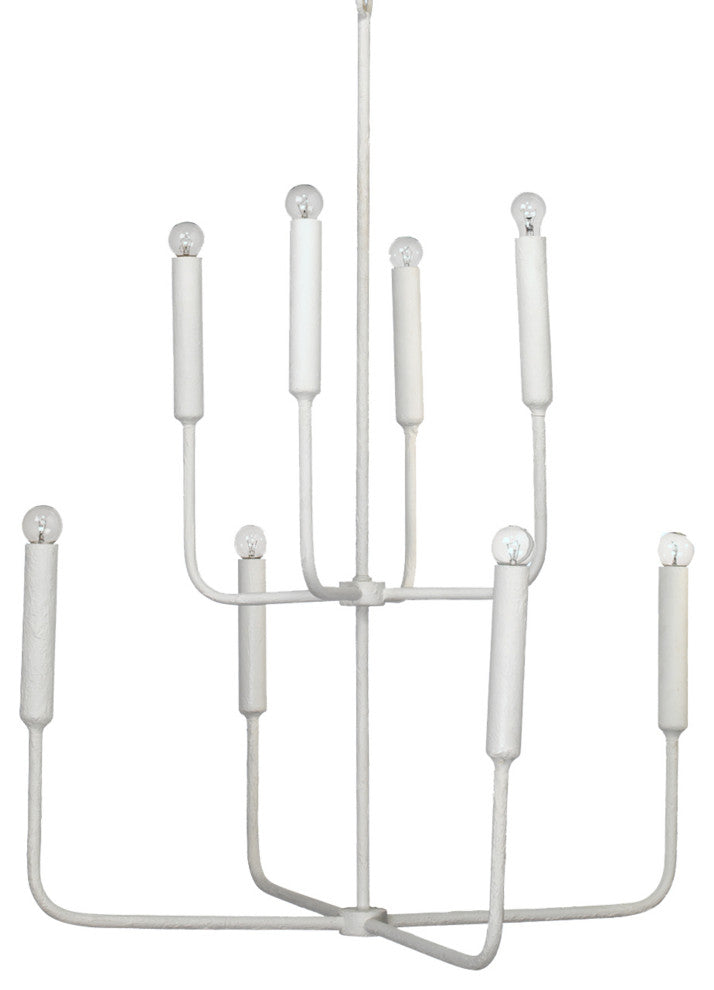 Mercer Two-Tier Gesso Chandelier
