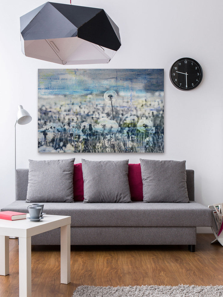 "Dandelion Sea" Painting Print on Wrapped Canvas, 30"x20"