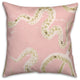 Pink Snake 20x20 Throw Pillow