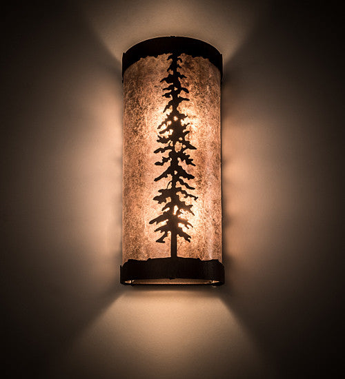 5 Wide Tall Pines Wall Sconce
