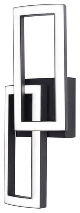 Sia 17'' LED Sconce, Black