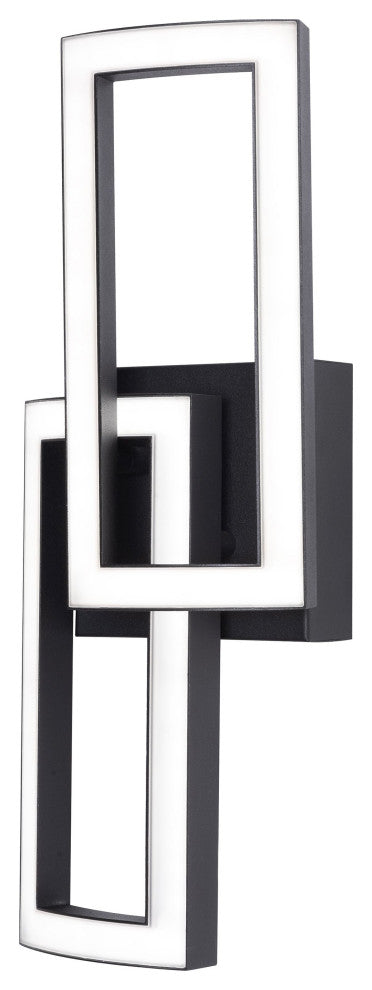 Sia 17'' LED Sconce, Black