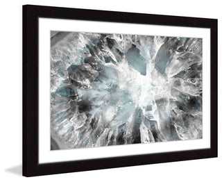 "Crystalline White" Framed Art Print