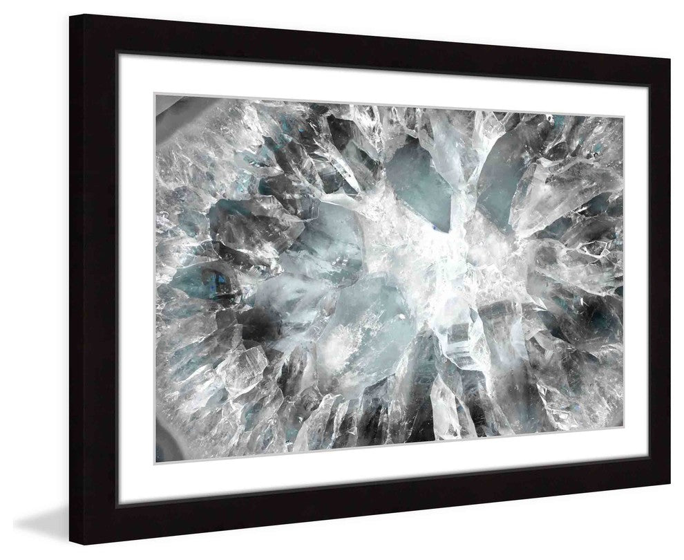 "Crystalline White" Framed Art Print