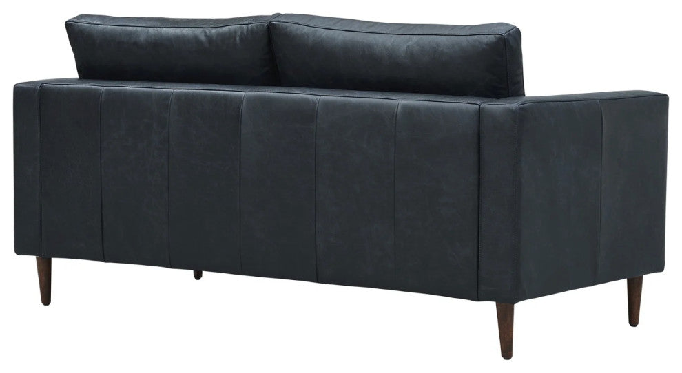 Alamo Top Grain Leather Sofa, Slate
