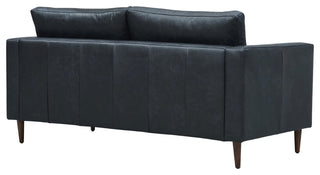 Alamo Top Grain Leather Sofa, Slate