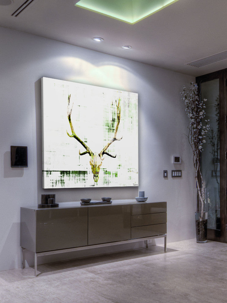 "Antler" Fine Art Canvas Print, 18"x18"