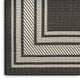 Nourison Horizon Indoor/Outdoor 9' x 12' Black Modern Rug