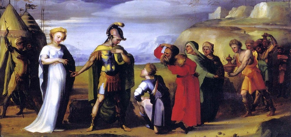 Domenico Beccafumi The Continence of Scipio Africanus Gallery Wrapped Canvas