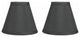 Chandelier Lamp Shade, 3x6x5", Gray, Set of 2