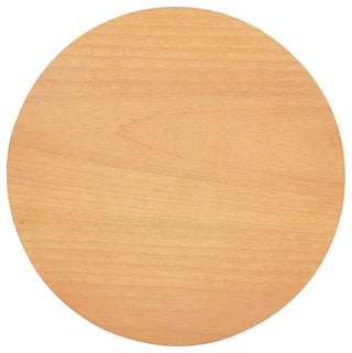 Cabana 18" Round Cane Rattan Storage Side Table, Natural Brown