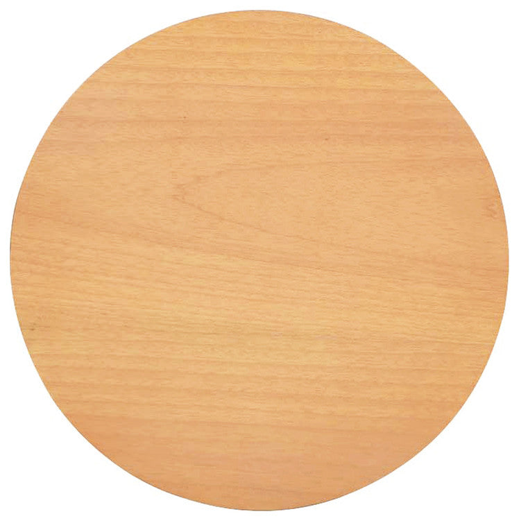 Cabana 18" Round Cane Rattan Storage Side Table, Natural Brown