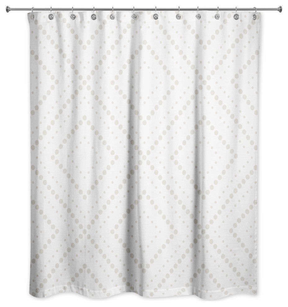 Dotted Diamonds 71x74 Shower Curtain