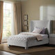 Penny Bed, Gray, Twin, Chenille Fabric