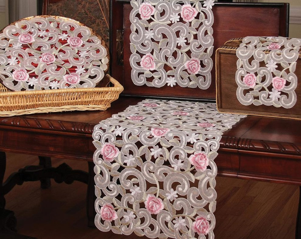 Dainty Rose 12"x28" Mini Table Runner