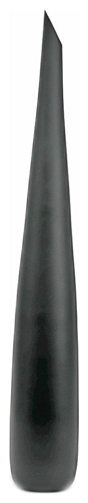 Murano Glass Flute Vase, Black